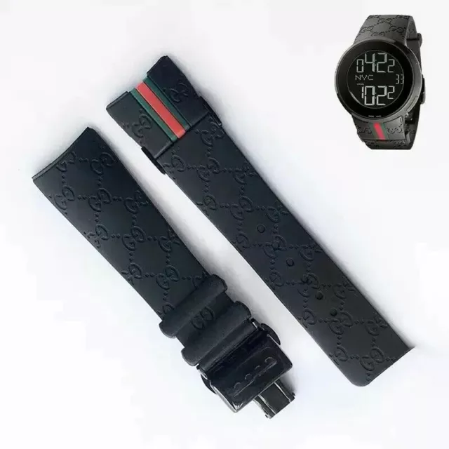 26MM RUBBER REPLACEMENT Watch Strap For I Gucci Digital Men s Watch YA114207 35.99 PicClick