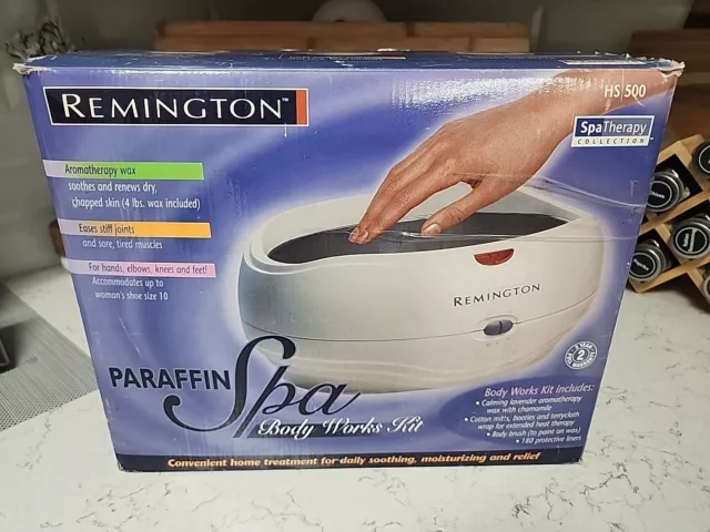 Remington Paraffin Wax Spa KIT Model HS 500 Wax Heat Therapy New Open Box UNUSED