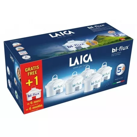 Laica 6 Cartucce Filtranti Bi-flux Filtro Ricambio per Caraffa