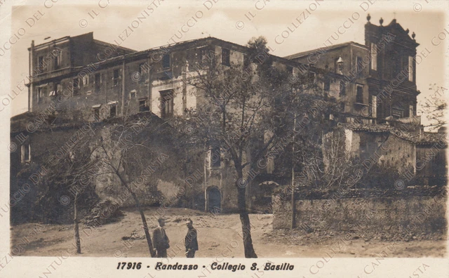 Randazzo collegio S. Basilio Catania Cartolina fotografica