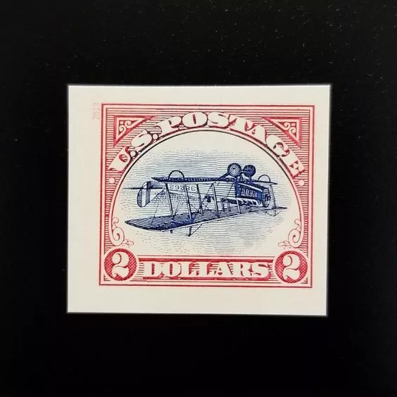 2013 $2 Inverted Curtiss Jenny, Imperforate Scott 4806c Mint F/VF NH