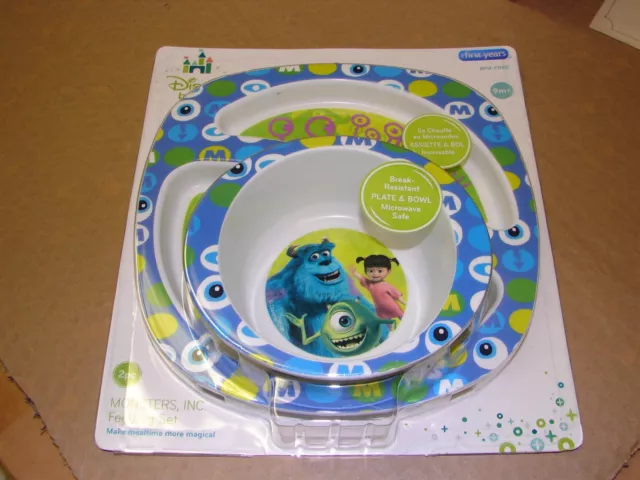 The First Years Disney Monsters Inc Feeding Set - Bowl & Plate