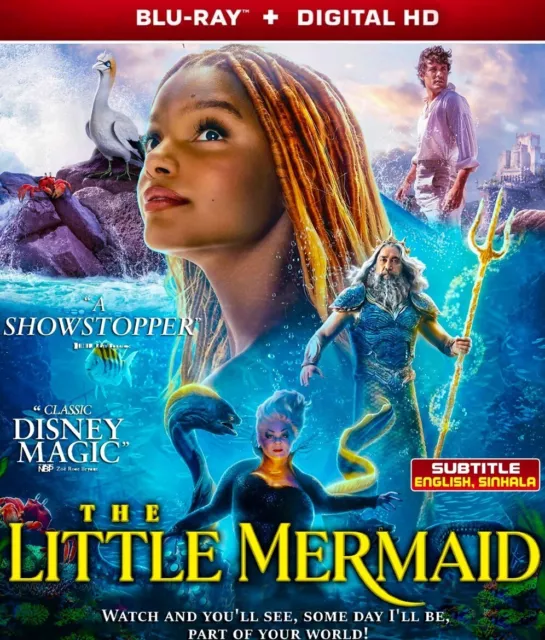 THE LITTLE MERMAID Movie Bluray Disc 2023 All Region Free Shipping 11