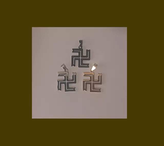 Buddhist Swastika Wan Zi Stainless-Steel Die-cut Pendant 25 mm (0.984252 inch) Buddhist Swastika Wan Zi Stainless-Steel Die-cut Pendant 25 mm (0.984252 inch)