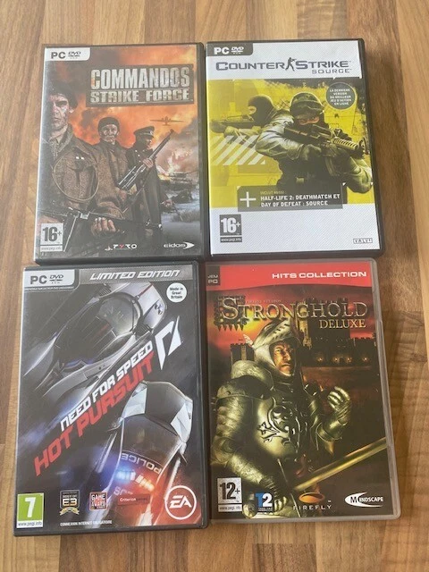 Lot De 10 Jeux PC Windows XP/Vista - Bon état PEGI 18