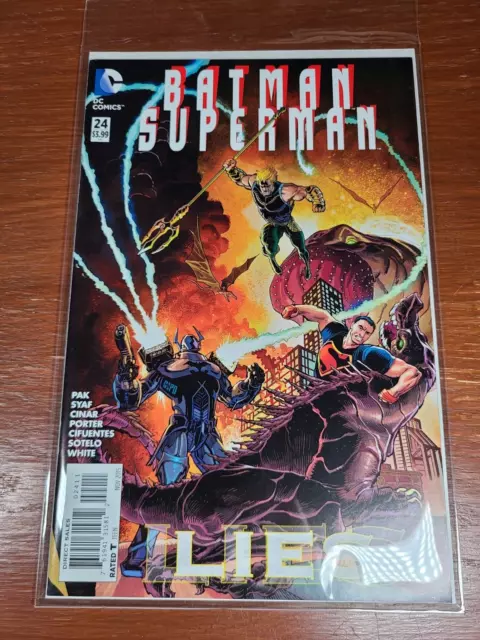 Batman Superman #24 (New 52 DC Comics) 1st Print NM/ M Bagged/ Boarded