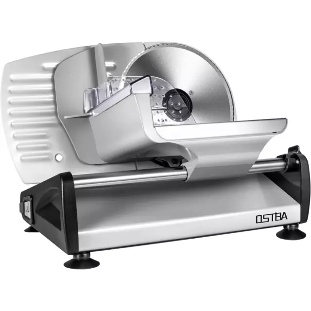 OSTBA SL-518 Electric Deli Food Slicer with Child Lock Protection,...