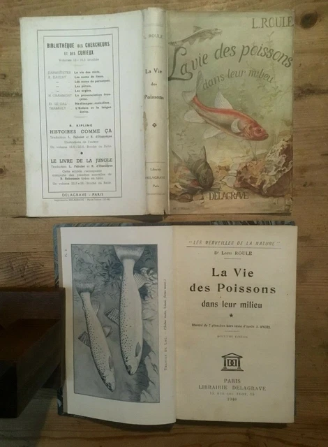 La Vie Des Poissons Dans Leur Milieu - L. Roule - Delagrave -1946-  7 Planches