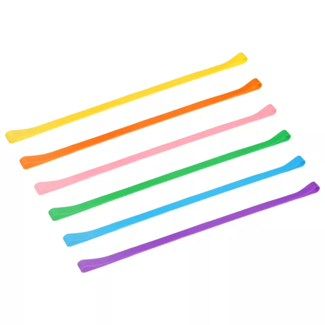 6 Packung Strand Handtuch Bänder 11" Elastischer Sessel Handtuch Riemen 6 Farbe