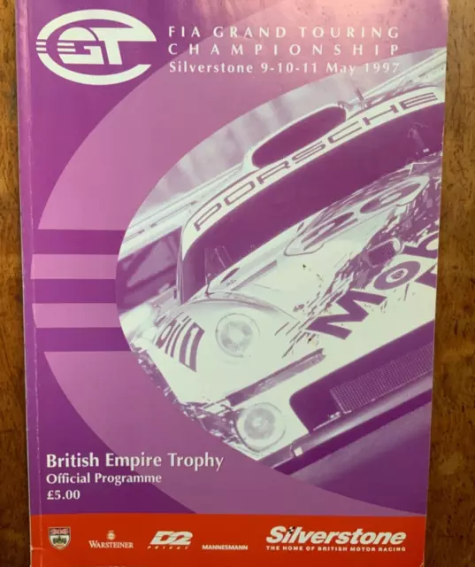 1991 FIA Grand Touring programma campionato Silverstone.