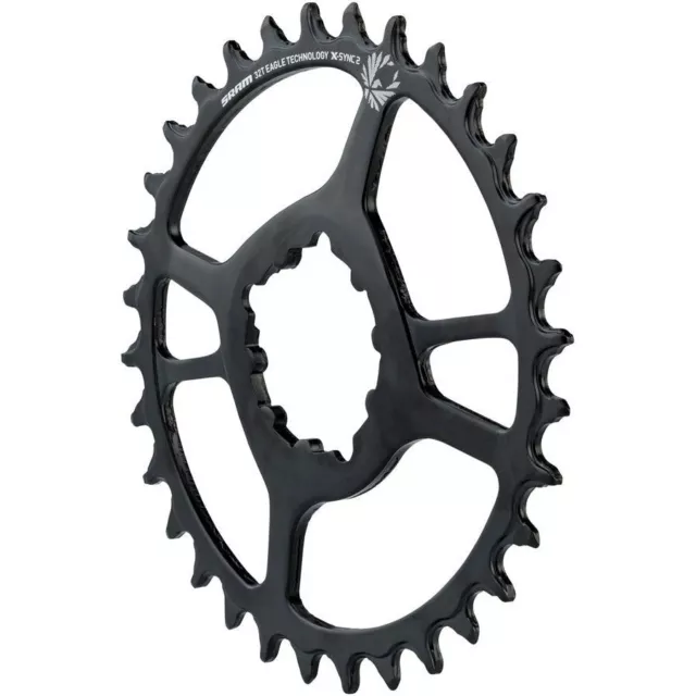 SRAM X-Sync 2 Eagle Steel Direct Mount Chainring 34T 6mm Offset 2