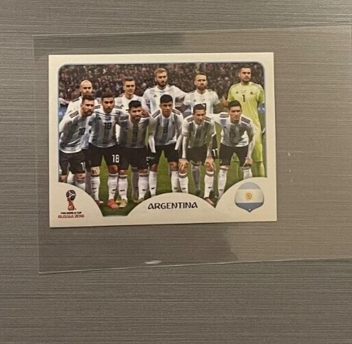 2018 World Cup Stickers Russia Panini Argentina National Team W/ MESSI Pink Back