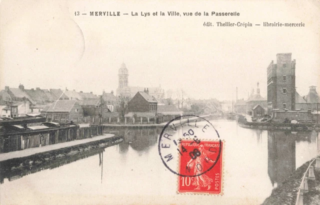 Carte Postale Ancienne Dunkerque Vue Sur Le Canal