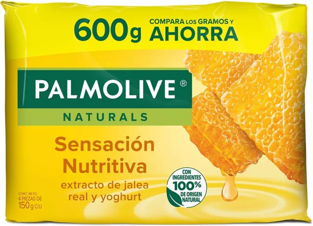 4 x Palmolive Naturals - Moisture Care - Bar Soap with Yogurt & Honey