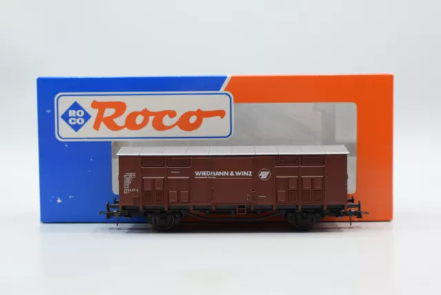 Roco H0 ged. Güterzug mit Spitzdach "Wiedmann & Winz" DB