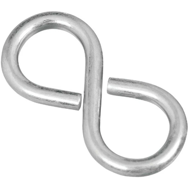 National 1-5/8 In. Zinc Light Closed S Hook (4 Ct.) N121319 National N121319