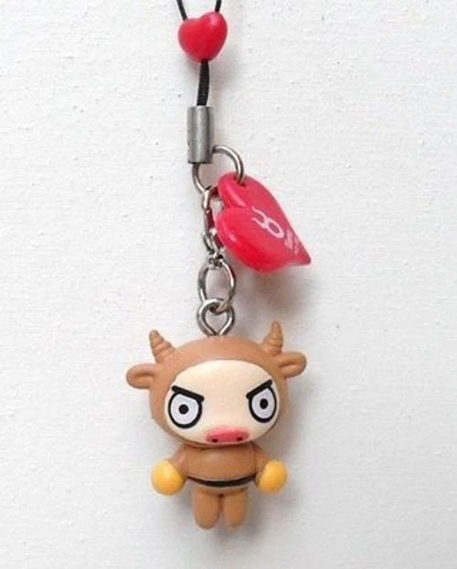 Pucca Toro-Tomy-Pucca Zodiac Con Danglers-Figure Da 2,5 A 3,5 Cm.