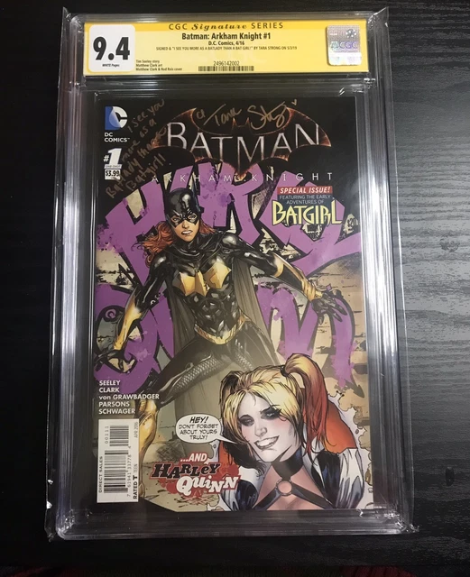 Batman: Arkham Knight 1 CGC SS 9.4 Batgirl Harley Quinn Signed Tara Strong
