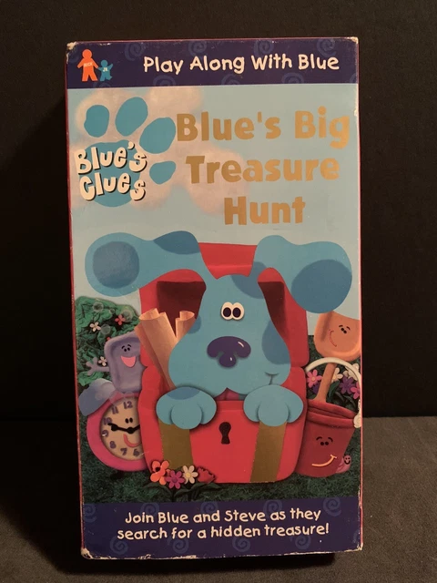 BLUE'S CLUES BLUE'S Big Treasure Hunt VHS 1999 Nick Jr Nickelodeon