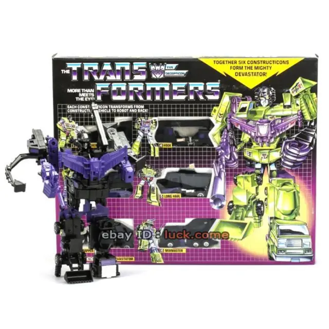 Transformers G1 Devastator Black Reissue 84 Action Figure Robot Toy Collect Gift