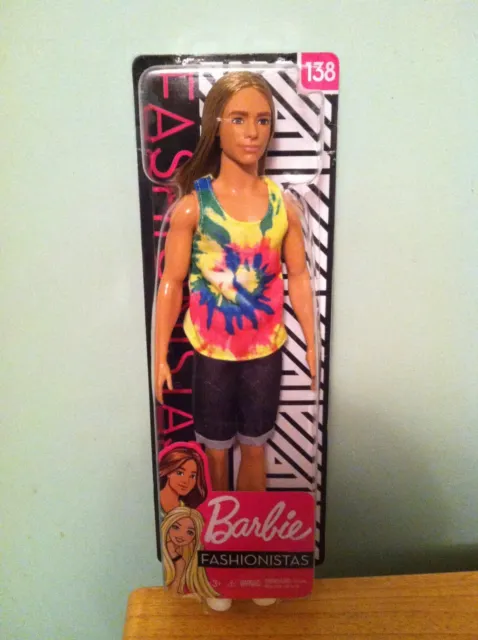 Ken Fashionistas Doll #138 with Long Blonde Hair Barbie NIB MINT