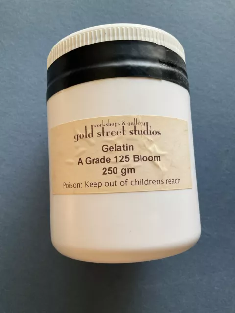 Gelatin Powder A Grade 125 Bloom 250g For Photography. Sizing. AUS Seller