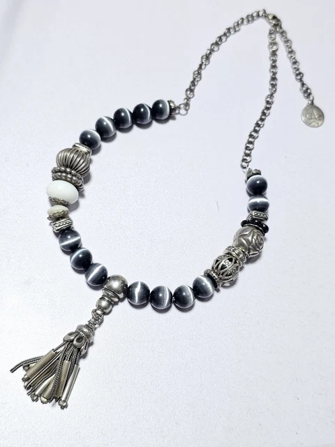 Collier Pendentif En Nacre Marron De Marque Gas - Style Bohème, Occasion
