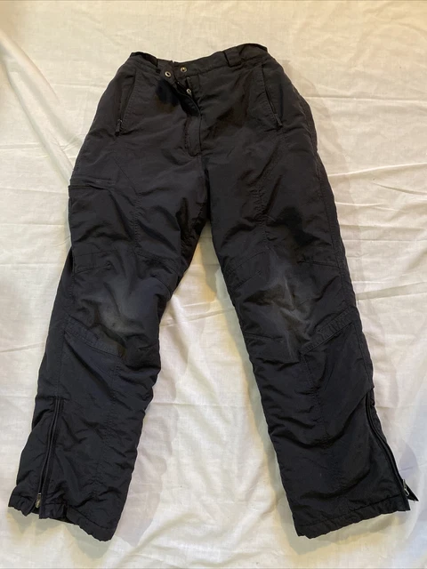 LL Bean Snow Pants Unisex Boy Girl Ski Snowboard Black Insulated Size Kids 18