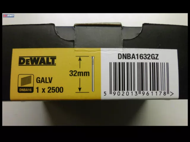 Nägel DNBA1632GZ passend für DeWALT Akku-Nagler DC618, DCN660 32mm DT9900-QZ 2