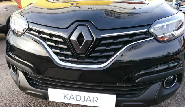 Avant Logo Housse Renault Kadjar 2015-2020 Effet Fibre de Carbone (Avant