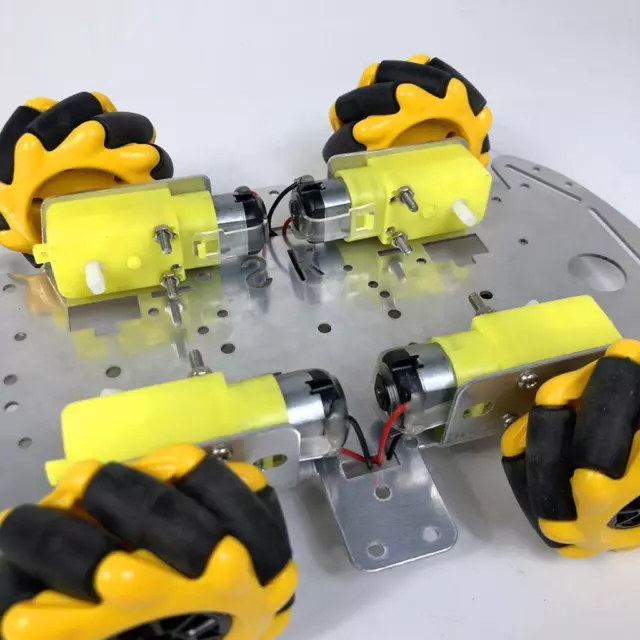 MagiDeal 4WD Four Wheel Drive Metal Smart Robot Car Chassis TT Motor DIY 3-9V 2