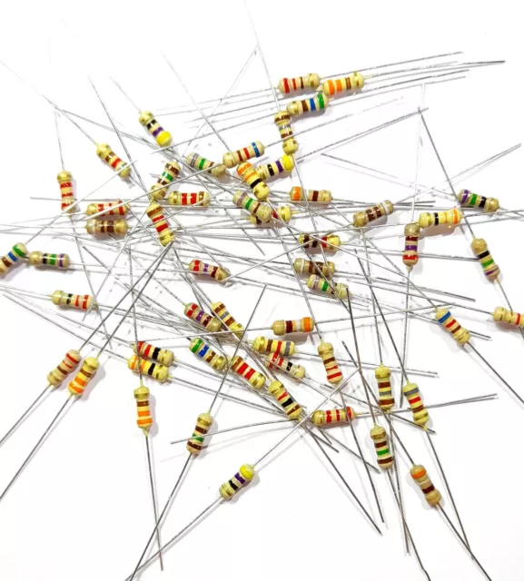 Kohleschicht Widerstand 100Ohm - 1kOhm Auswahl 0,25W 5% LED Vor Widerstände