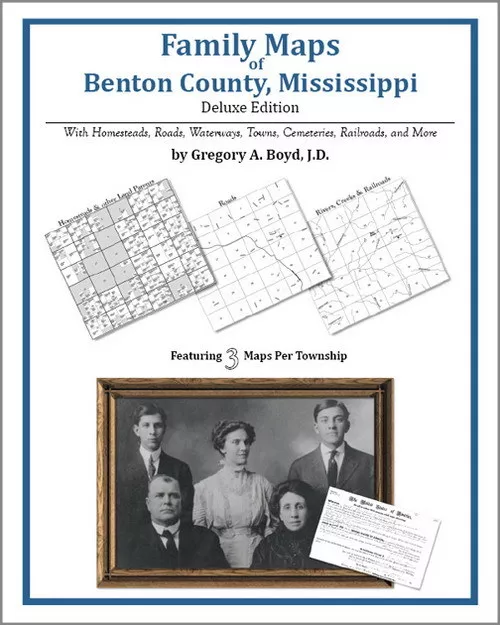 Family Maps Benton County Mississippi Genealogy MS Plat