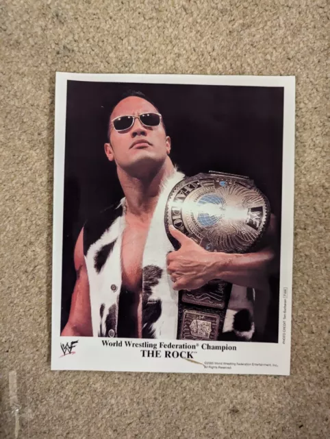 Wwf promotion The Rock vintage NEW 10 x 8 man cave reprint