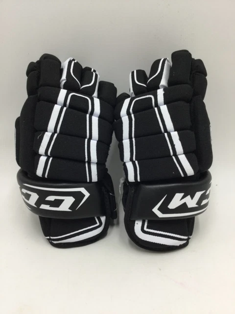 CCM Hockey Gloves 10” Black White Youth (M101YT HG4R BLK 10) CCM Hockey Gloves 10” Black White Youth (M101YT HG4R BLK 10)