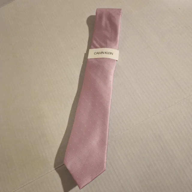 Calvin Klein Men's Polyester Neck Tie One Size Pink