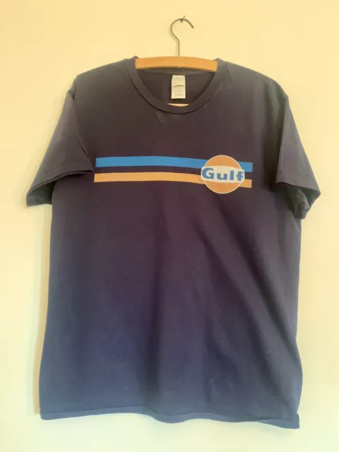 Gulf Retro Mens T-shirt. Large. Pit To Pit 19 Inches.