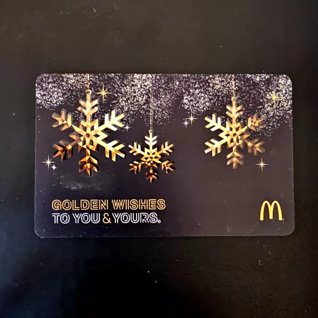 McDonalds Golden Wishes Snowflakes #6131 2017 NEW COLLECTIBLE GIFT CARD $0