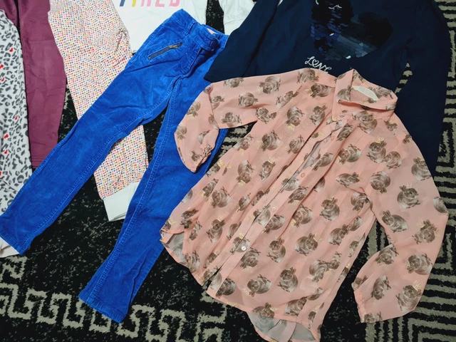 #A68💜 Huge Bundle Of Girls Clothes 6-7years NEXT GEORGE H&M GAP F&F PRIMARK 6