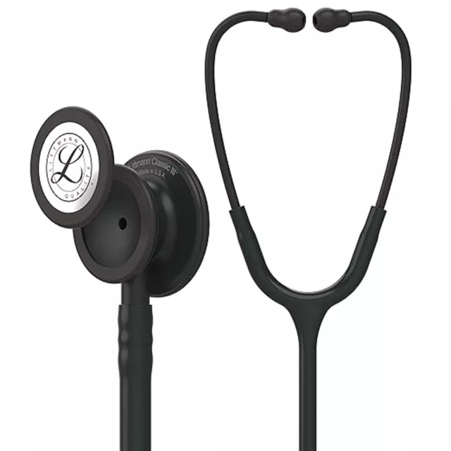 3M™ Littmann® Classic III™ Monitoring Stethoscope (Black - Black Matte 5803) NEW