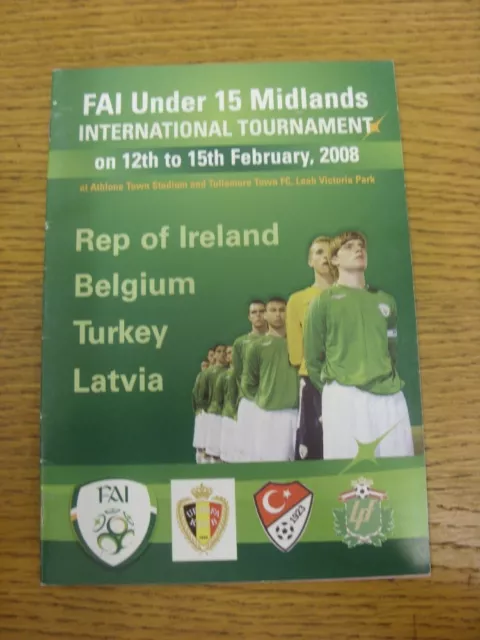 12/02/2008 Football Association Ireland: U15 International Tournament Featuring