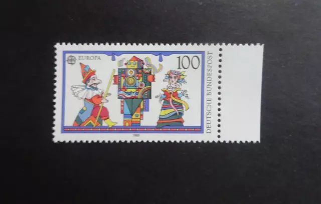 postfrische briefmarke mit seitenrand michel 1418 bund deutschland 456