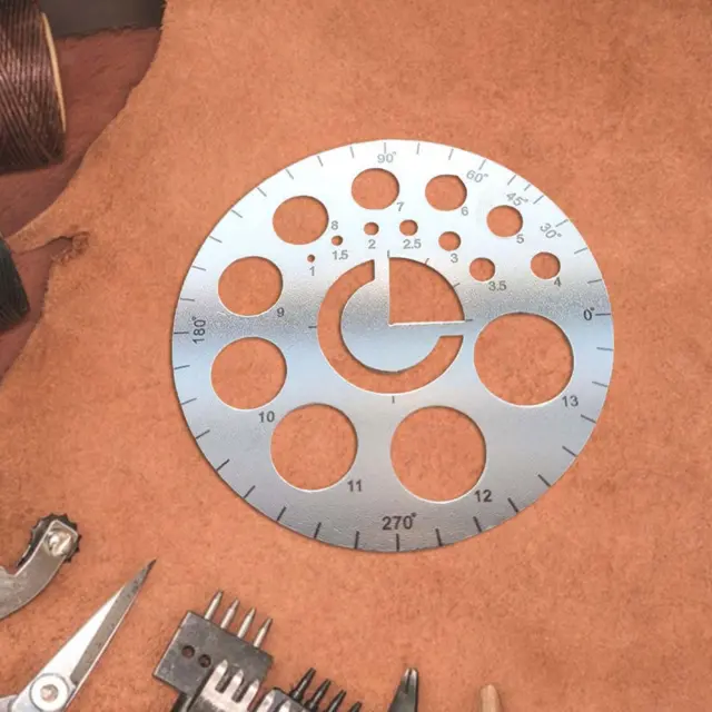 Herramienta de corte de cuero 6 cm plantillas de dibujo proyectos de cuero metal para cortar