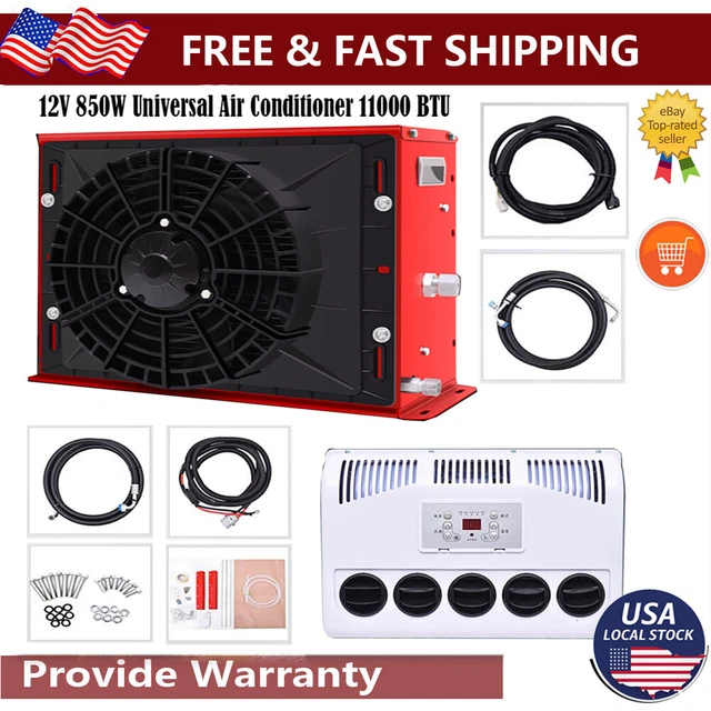 11000 BTU TRUCK Cab Air Conditioner 12V Split AC Fits Semi Trucks Bus