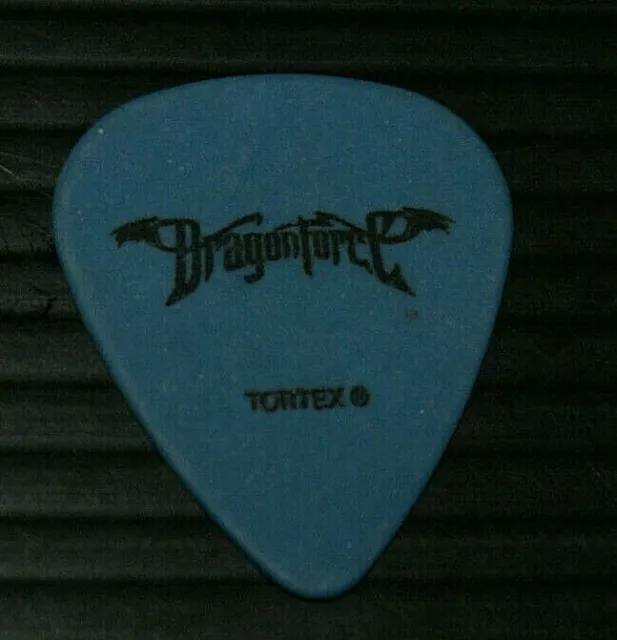 DragonForce Sam Totman Signature Blue Guitar Pick - 2008 Tour Blue Color