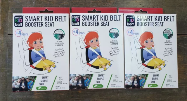 LOT OF 3 SMART KID BELT BOOSTER SEAT Weight: 40-110lbs Age: 5-11 Height: 38-57"