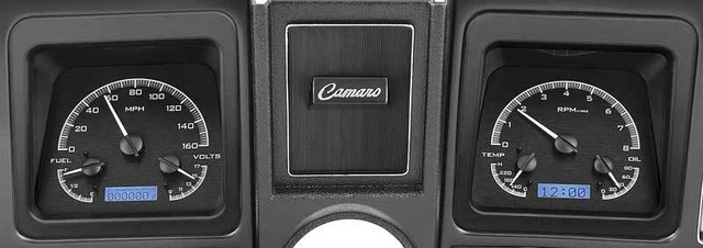 1969 Camaro/Firebird - VHX System Black Alloy Face/Blue Illumination