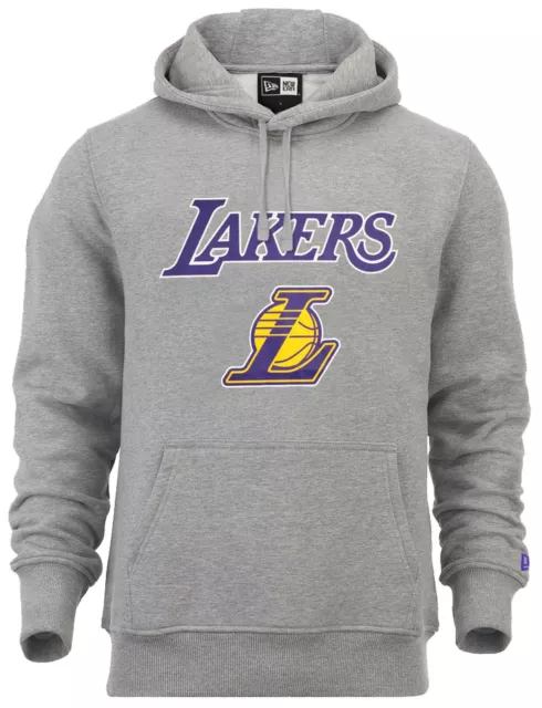 New Era - NBA Los Angeles Lakers Team Logo Hoodie - Grau