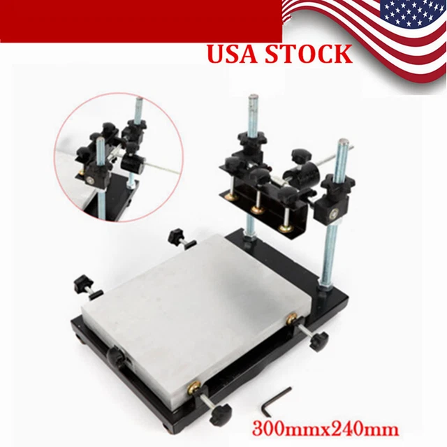 Manual Solder Paste Printer PCB SMT Mounter Brushing Solder Paste 300x240mm 8KG