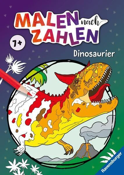 RAVENSBURGER MALEN NACH Zahlen ab 7 Jahren Dinosaurier EUR 4,99